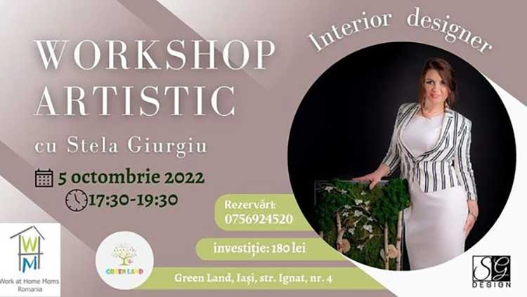 You are currently viewing Workshop Artistic, cu Stela Giurgiu — 5 Octombrie