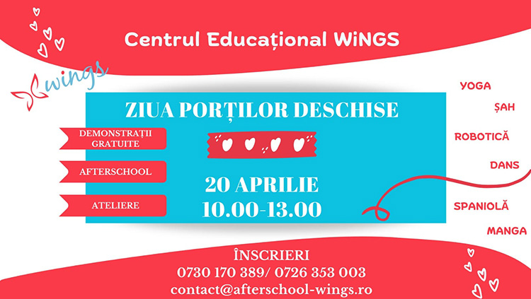 You are currently viewing Ziua Porților Deschise a Centrului Educațional Wings (Parteneriat media WAHM)