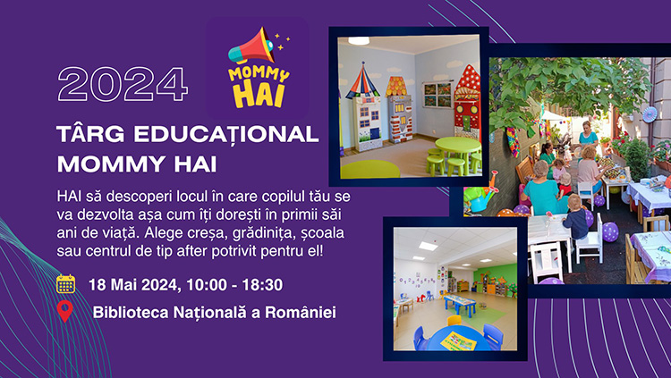 You are currently viewing Târg educațional Mommy HAI – Alege creșa, grădinița, școala sau un after potrivit pentru copilul tău!